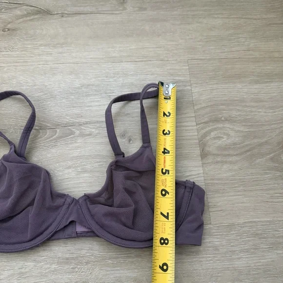 SKIMS ultra fine Mesh purple bra - Picture 3 of 9
